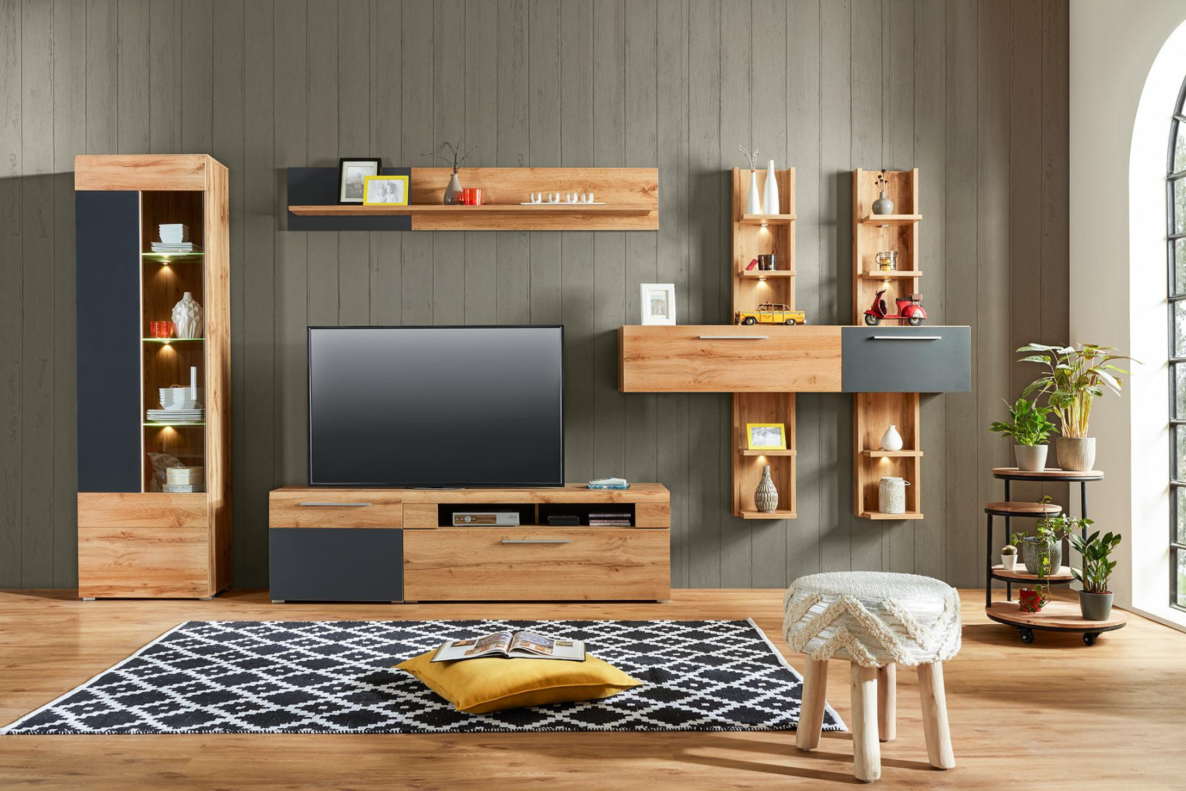 Wohnzimmermöbel aus Holz: Natur pur  Wohnzimmer-Holzmöbel  mömax